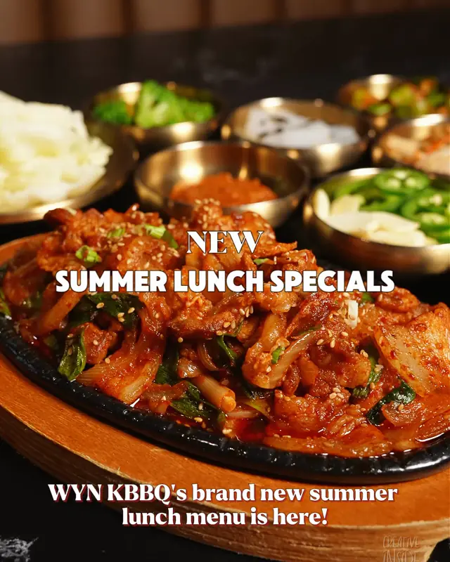 Social post for WYN Korean BBQ